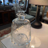 Vintage Etched Spirit Decanter