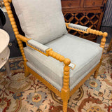 Turned Wood Accent Chair