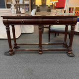 Two Drawer Mahogany Console