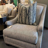 Custom Black and White Arm Chair