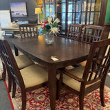 Vaughan Walnut Finish Dining Table Set