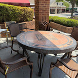 Mosaic Tile Top Dining Table