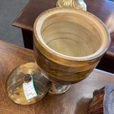 Hand Lathed Pedestal Bowl