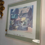 "Patio" by William Buffett Framed Pastel Print