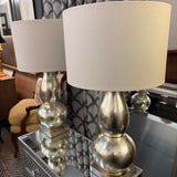 Silver Double Gourd Base Table Lamp