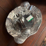 Pewter Shell Bowl with Utensils