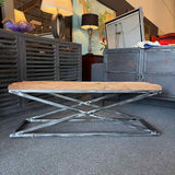 Reclaimed Wood & Iron Base Coffee Table