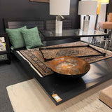 KING Platform Bed with Louvered Headboard