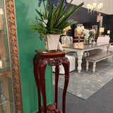 Chinese Carved Rosewood Plant Stand