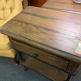 Oak Single Drawer Nightstand