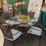 Glass Top Dining Table & Chairs
