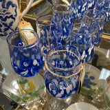 SET OF 6 Kingston Glass Studio "Twisty Cup" Glasses