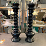 PAIR of Bramble Pillar Candle Holders