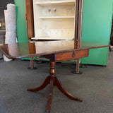 Vintage Drop Leaf Dining Pedestal Table