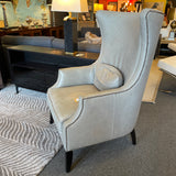 Bernhardt Leather Wingback Chair