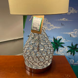 Chrome Metal & Jewels Table Lamp
