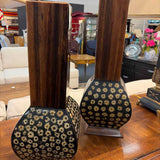 Lacquer Mixed Hardwood Vase
