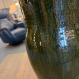 Custom Artist Pottery Table Lamp with Brunswick Lamp Co. Shade
