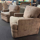 Sherrill Champagne Upholstery Swivel Chair