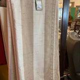 PAIR of Tan & White Striped Curtains