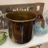 Antique Brass Bucket with Handle