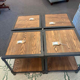 Bassett Furniture Metal & Wood End Table