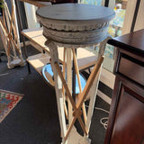 PAIR of Dutchman's Distressed Finish Pedestals