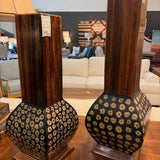 Lacquer Mixed Hardwood Vase