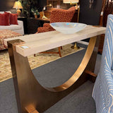 Artistica Home Arch Travertine Top  Console