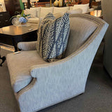 Custom Black and White Arm Chair