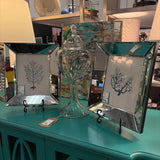 Two's Company Mirror Framed Coral Art