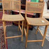 PAIR of  Hati "Bali" Counter Height Stools