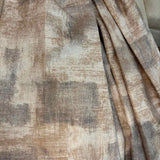 PAIR of Abstract Custom Pinch Pleat Curtains