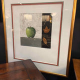 Green Apple & Leaves Framed Art
