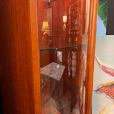 Contemporary Glass Front Curio