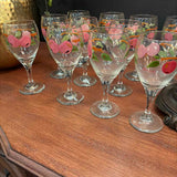 AUTUMN COLLECTION - SET OF 11 Vintage Franciscan "Apple" Water/Wine Goblets