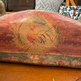Resin Basket with Rooster Motif