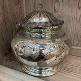 Mercury Glass Urn with Lid