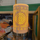 White Ceramic Filigree Lamp