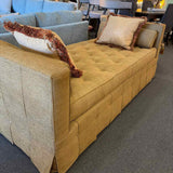 Hickory Chair Co Gold Upholstered Chaise Day Bed