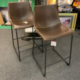 SET OF 2  Round Hill Furniture Counter Height Stools