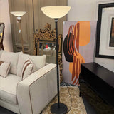 Robert Abbey Contemporary Bronze Metal Torchiere Floor Lamp