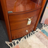 Contemporary Glass Front Curio