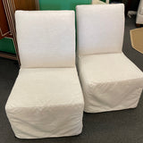 PAIR of Rowe Furniture "Finch" Slipcover Dining Side Chairs