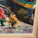 Impressionist Harbor Scene