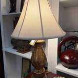 Vinatge Hollywood Regency Brass Artichoke Table Lamp