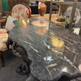 Marble Top Iron Console