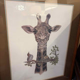 Framed Giraffe by Cinardo