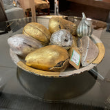 Gold & Silver Fruit Centerpiece Bowl