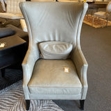 Bernhardt Leather Wingback Chair